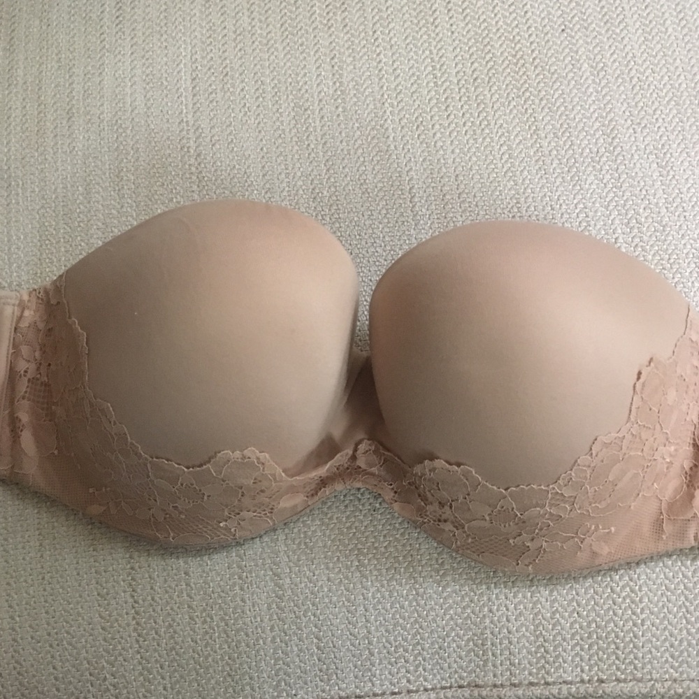 Body by Victoria Lined Strapless Nude Bra